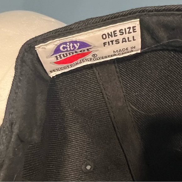 Vintage Chicago White Sox MLB Baseball Script Hat Adjustable Black Cap - Picture 8 of 9